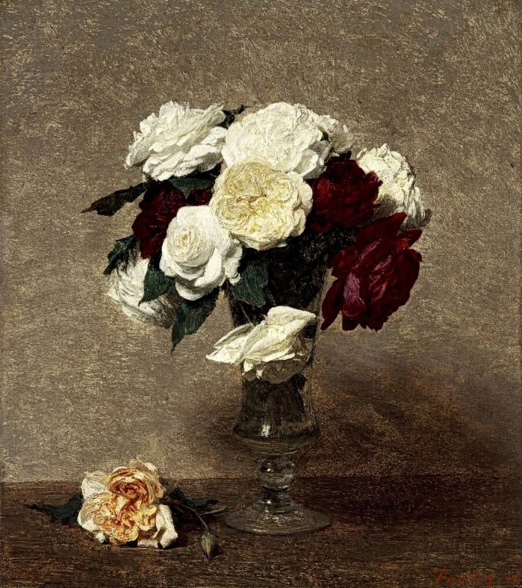 "Painting. Flowers" by Henri Fantin-Latour