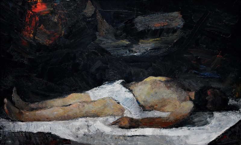 "Painting. Nude. Long term" by Alexandru Untilov, 680x1100mm, oil on canvas