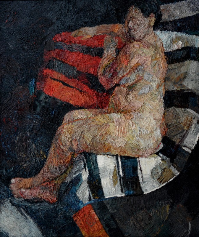 "Nud" by Ion Golubei, 2016, 800x680mm, ulei pe pânză