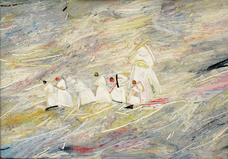 "Dănuț. Tenuțu" by Anatol Ghimpu, 1995, 820x1200mm, ulei pe pânză