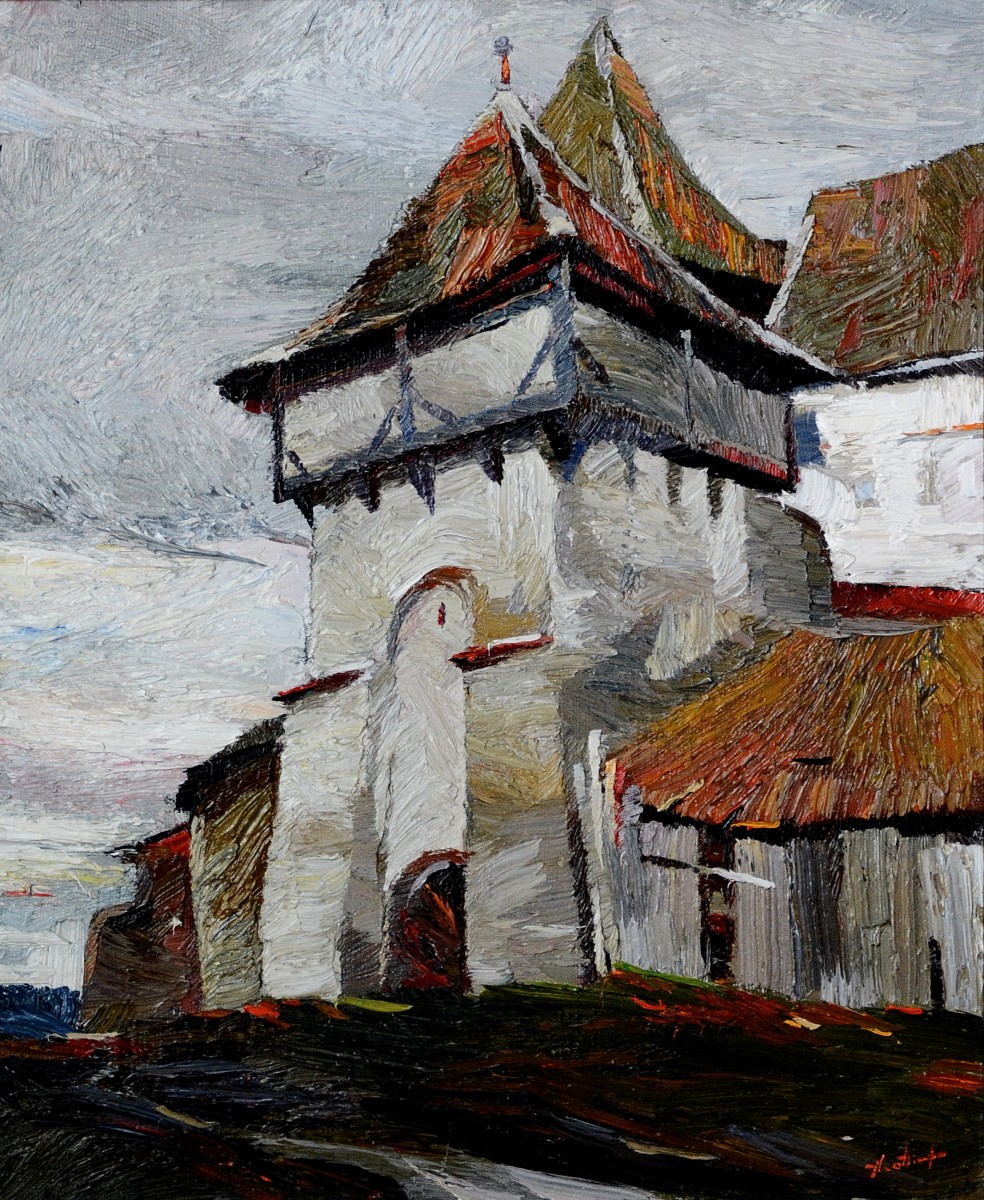"Transilvania" by Anatol Ghimpu, oil on canvas