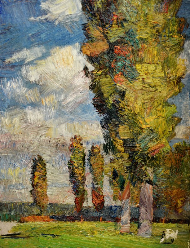"Motiv. Oxentea" by Ion Golubei, 2016, 420x320mm, ulei pe pânză