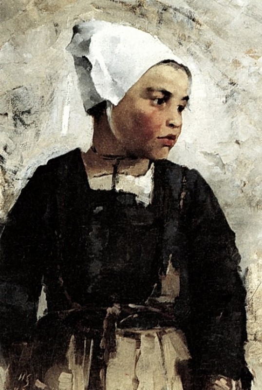 "Painting. Figure" by Helene Schjerfbeck