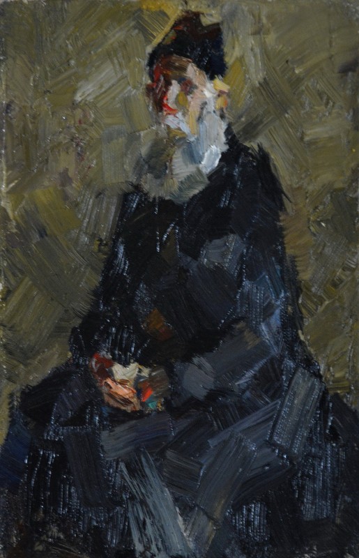 "Painting. Etude. Figure. Long term" by Nina Apostol, 300x200mm, oil on canvas