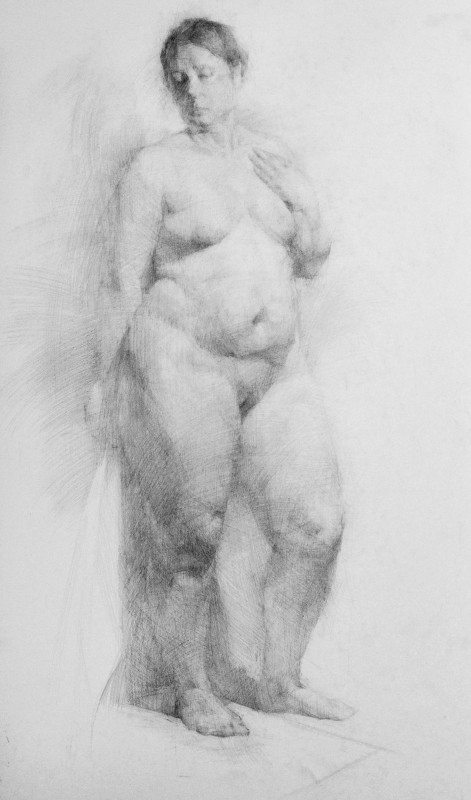 "Nud" by Alexandru Untilov, 2015, 1000x600mm