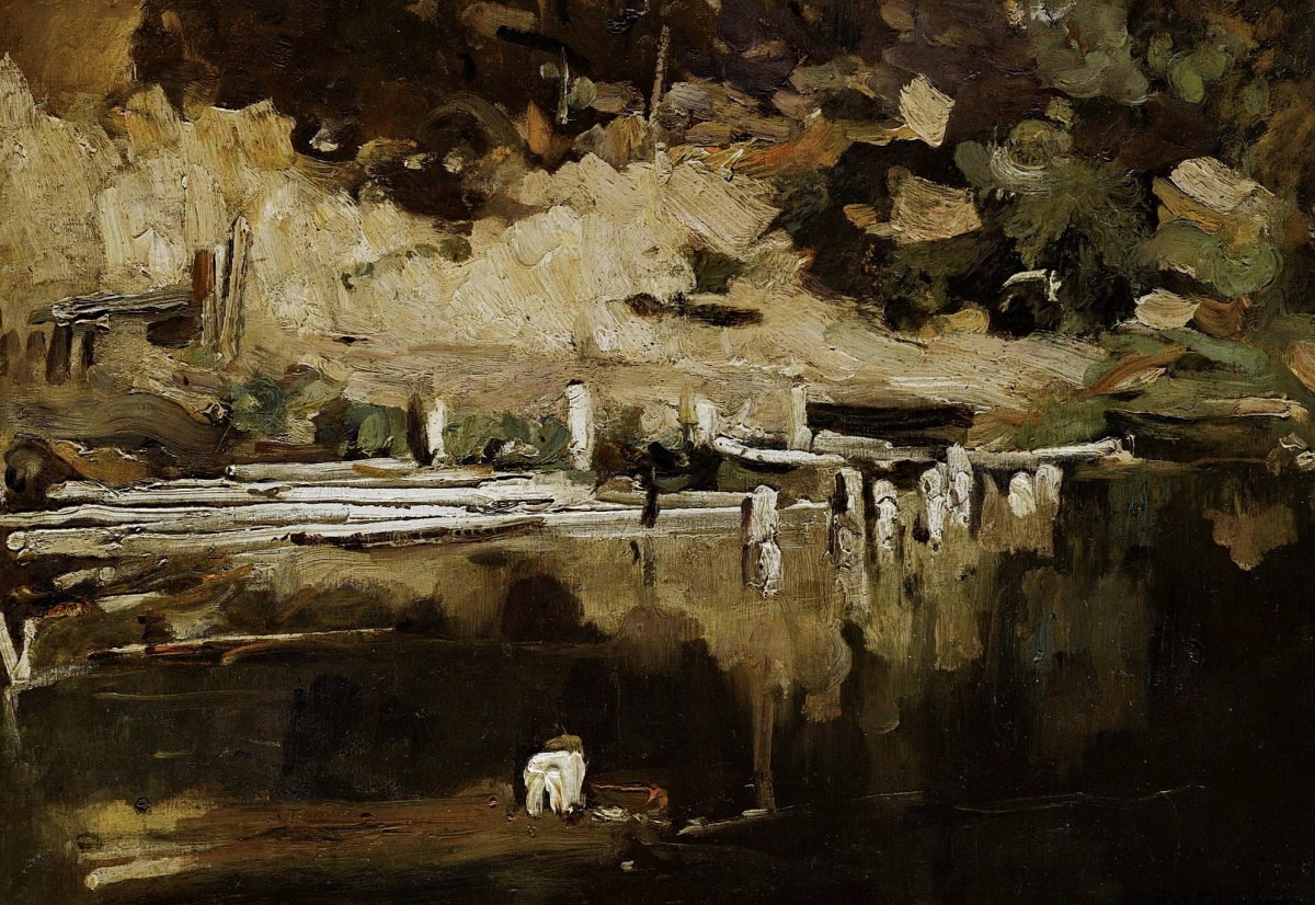 "Painting. Landscape" by Konstantin Alekseyevich Korovin