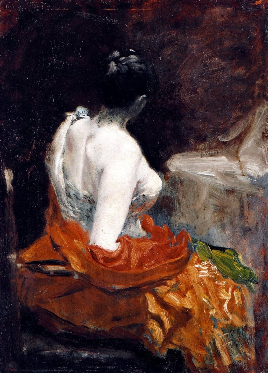 "Pictură. Nud" by Giuseppe De Nittis