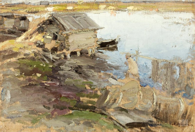 "Pictură. Rural" by Abram Efimovich Arkhipov
