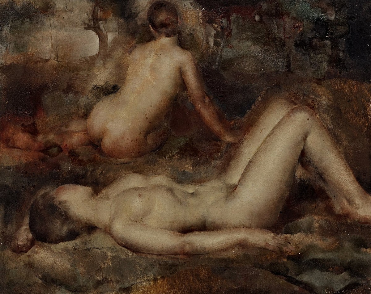 "Painting. Nude" by Grigory Gluckmann