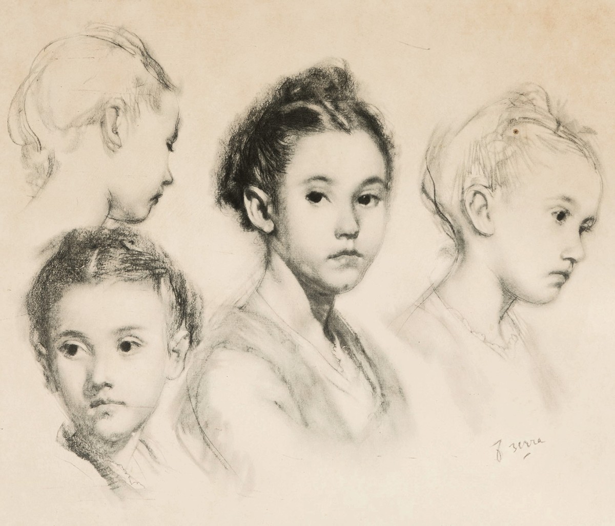"Drawing. Portrait" by Francesc Serra Castellet