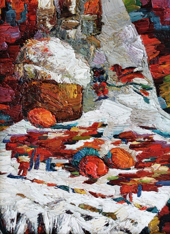 "Easter still life" by Oxana Țip, 2009, 420x320mm, oil on canvas