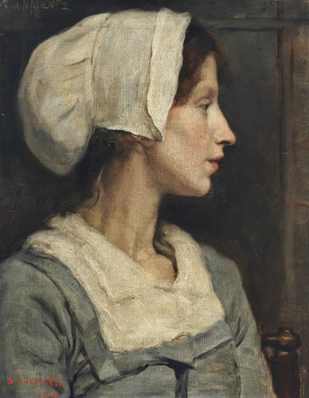 "Pictură. Portret" by B. van Mentz