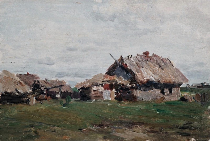 "Живопись. Сельский мотив" by Evsey Evseevich Moiseenko