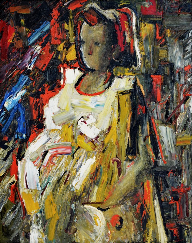 "Micuța" by Anatol Ghimpu, 1993, 820x650mm, oil on canvas