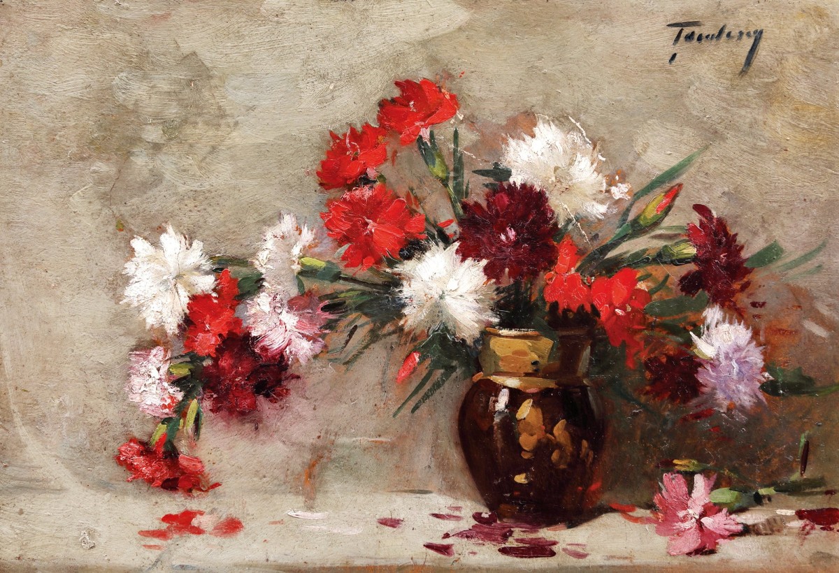 "Pictură. Flori" by Ion Ţuculescu
