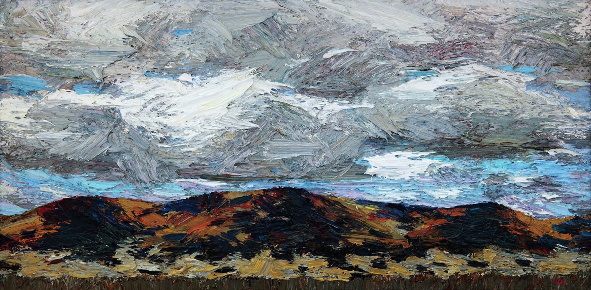 "Clouds" by Ниcолета Стати, 2007, 420x680mm, масло / холст