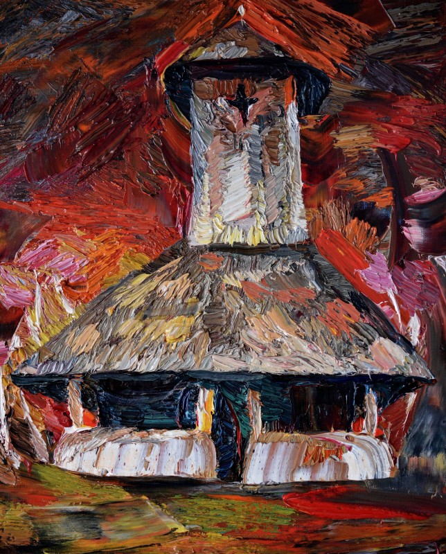 "Pictură. Pleinair. Pleinair România" by Ioan Postică, ulei pe pânză