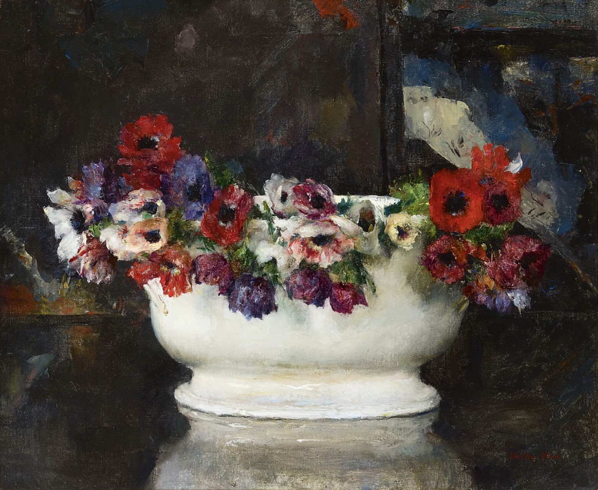 "Painting. Flowers" by Walter Vaes