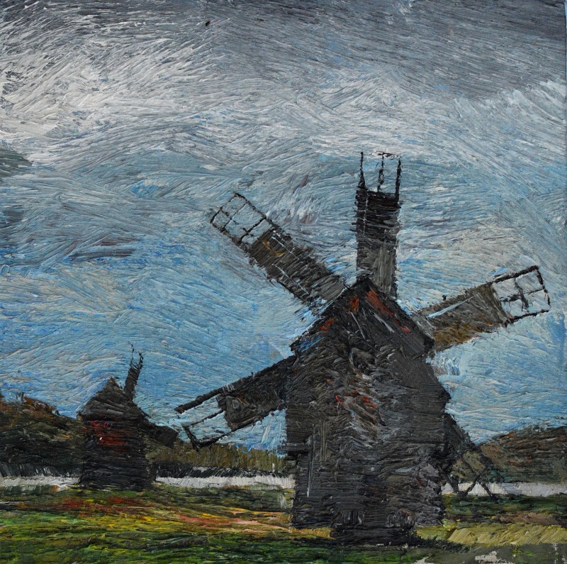 "Mori. Sibiu" by Alexandru Untilov, 2015, 400x400mm, ulei pe pânză