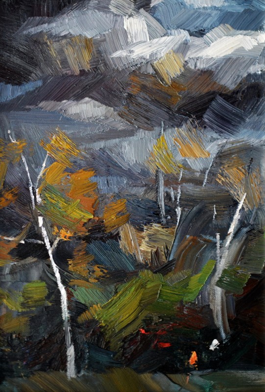 "Motiv. Oxentea" by Alisa Bivol, 2016, 340x240mm, oil on canvas