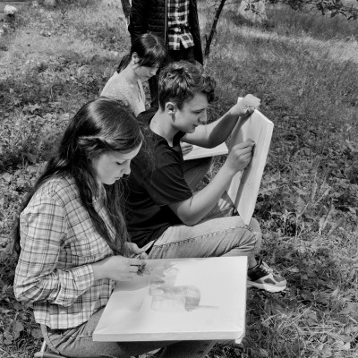 ... начало летнего пленэра / 8-й, 10-й и 11-й кл. /