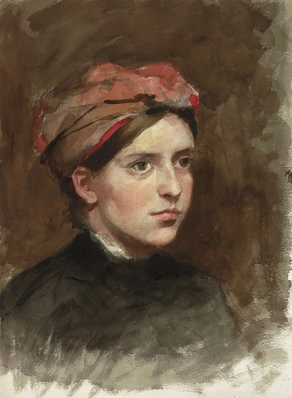"Pictură. Portret" by Thérèse Schwartze