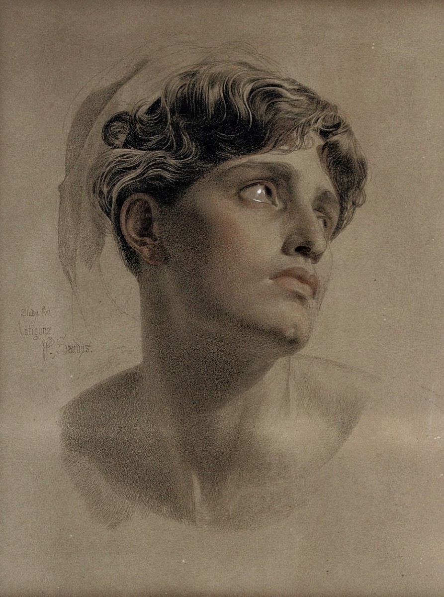 "Painting. Portrait" by Frederick Sandys