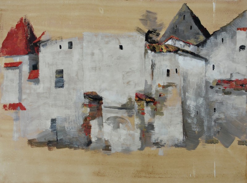 "Pictură. Pleinair. Pleinair România" by Ion Golubei, ulei pe pânză