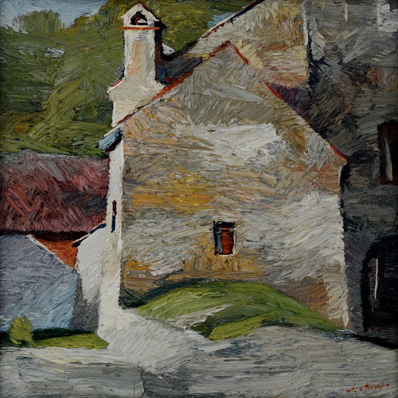 "Etude" by Anatol Ghimpu, 2005, 300x300mm, oil on canvas
