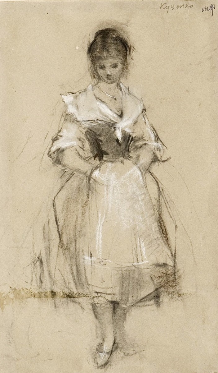 "Schiță / crochiu. Figură / semifigură" by Lyudmila Viktorovna Kutsenko