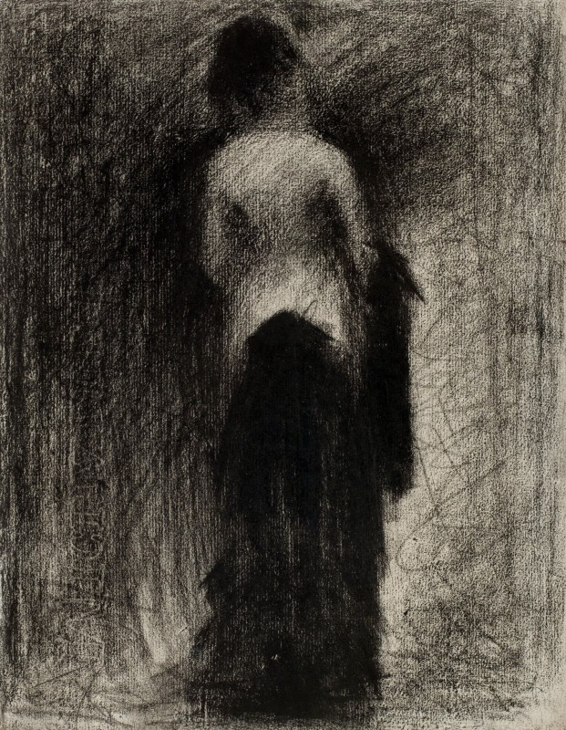 "Desen. Figură / semifigură" by Georges Seurat