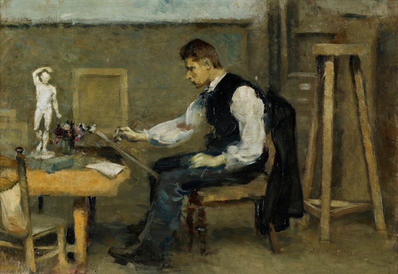"Compoziție. Figură / semifigură" by Otto Holmström