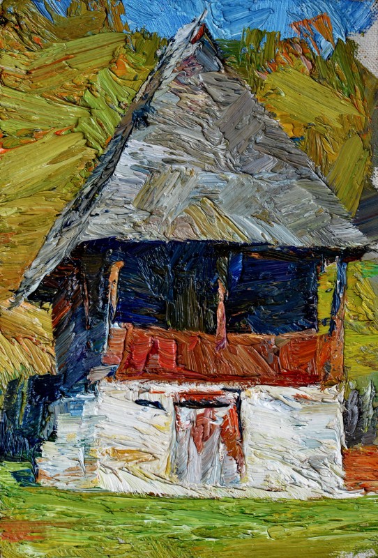 "Painting. Pleinair. Pleinair romania" by Cezar Ciobanu, oil on canvas