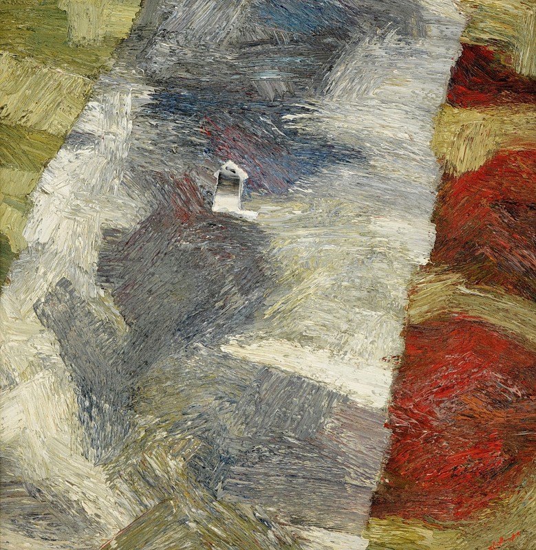 "Butuceni" by Анатол Гимпу, 1997, 700x680mm, масло / холст