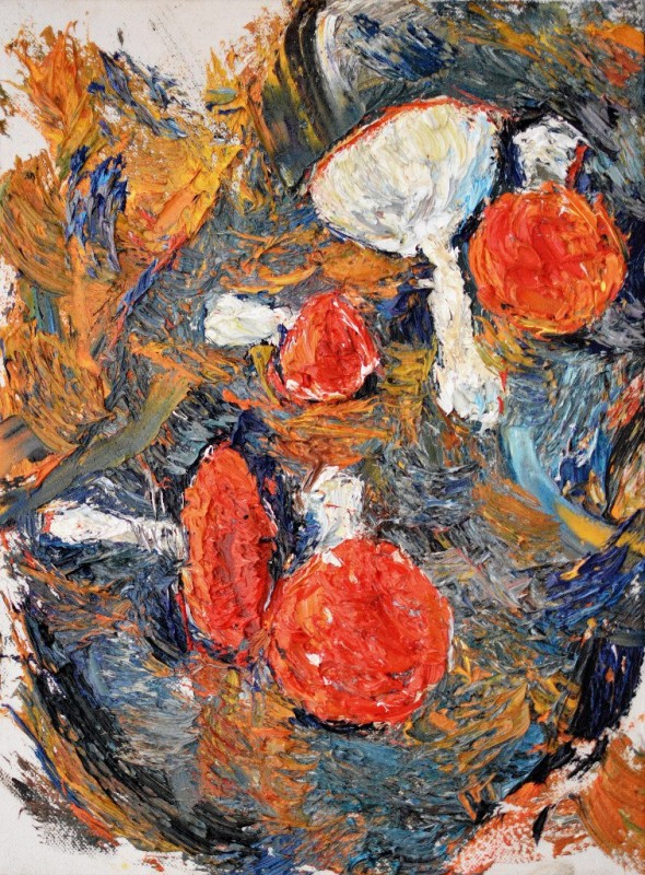 "Studiu. Natură statică" by Mădălina Casian, 2015, 300x400mm, ulei pe pânză