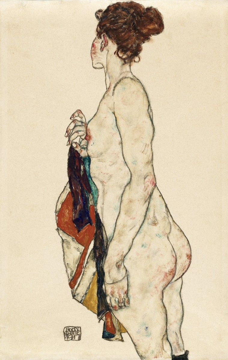"Painting. Nude" by Egon Schiele