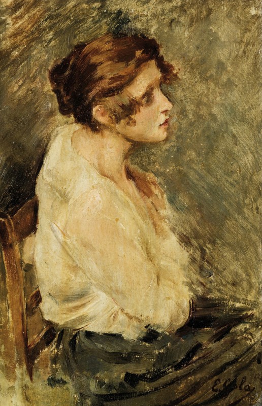 "Painting. Figure" by Emilio Gola