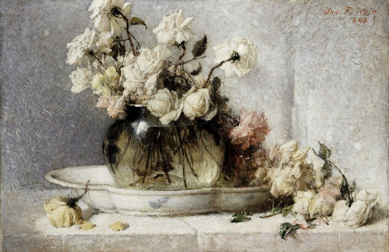 "Painting. Flowers" by John Ferguson Weir