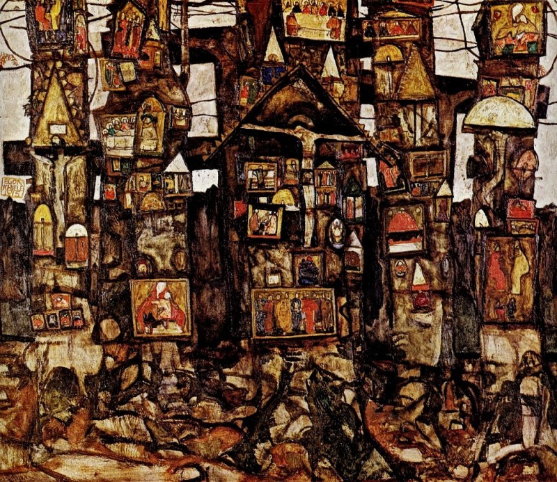 "Pictură. Abstract. Arhitectură" by Egon Schiele