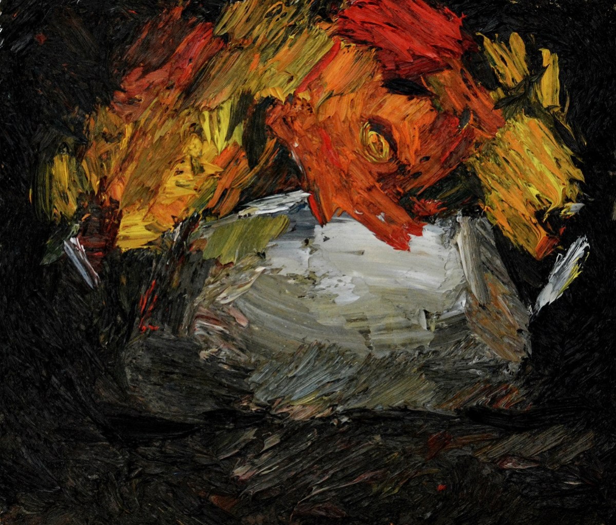 "Studiu. Natură statică cu flori" by Cezar Ciobanu, 2013, ulei pe pânză