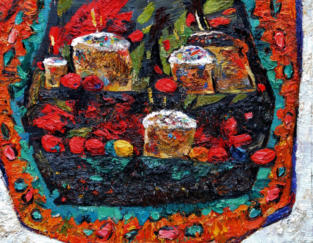 "Живопись. Продолжительный" by Диана Румегхеа, 500x600mm, масло / холст
