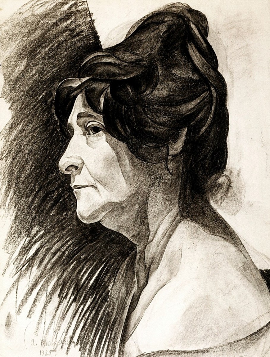 "Drawing. Portrait" by Abram Anshelevich Manevich