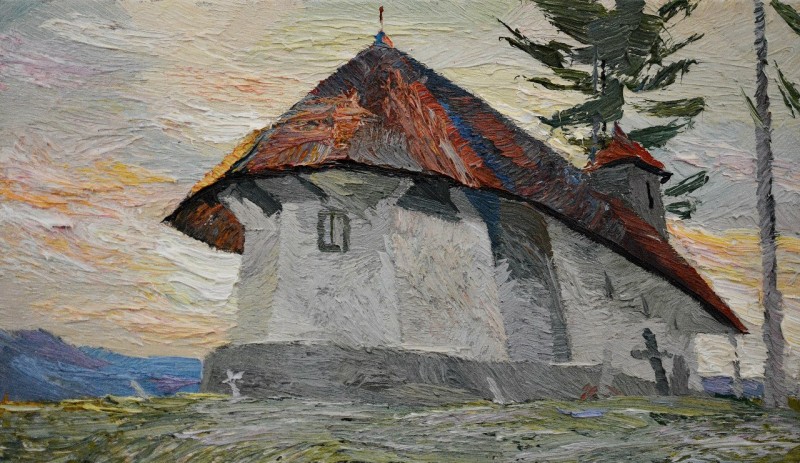 "Pictură. Pleinair. Pleinair România" by Anatol Ghimpu, ulei pe pânză
