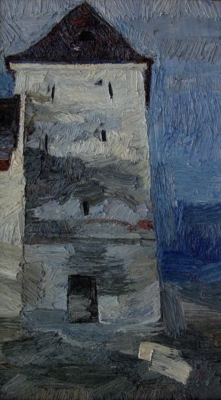 "Painting. Pleinair. Long term" by Alexandra Clapatiuc, 520x300mm, oil on canvas