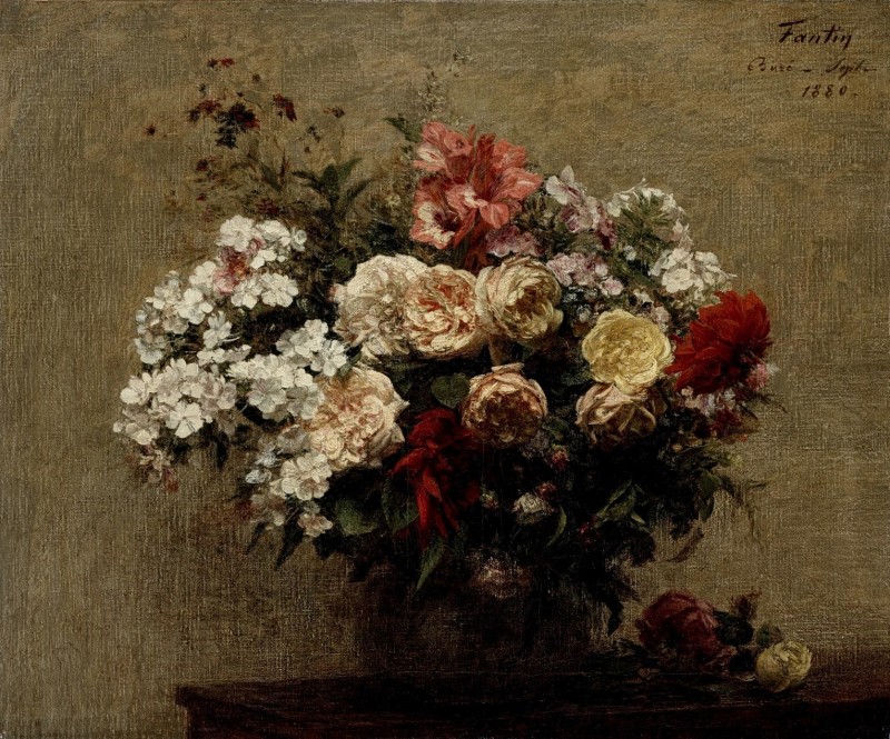 "Pictură. Flori" by Henri Fantin-Latour