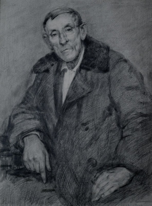 "Drawing. Figure" by Petre Achițenie