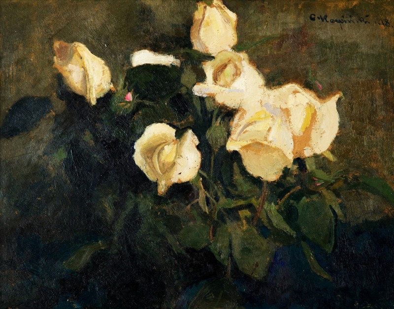 "Painting. Flowers" by Alfons Karpiński