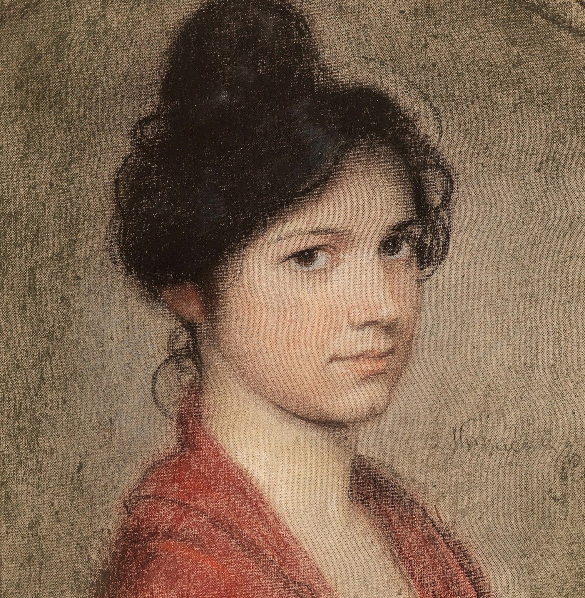 "Painting. Portrait" by Hermann Hanaczek