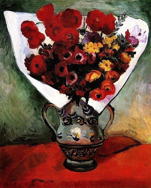 "Pictură. Flori" by Henri Manguin