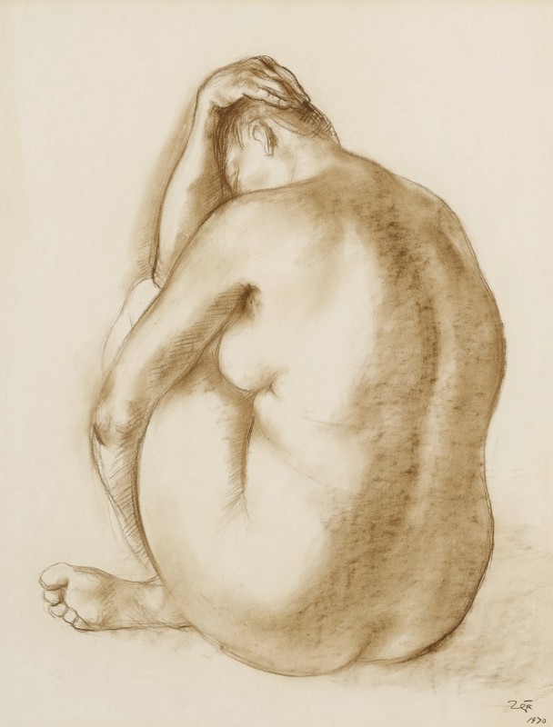 "Drawing. Nude" by Francisco Zúñiga